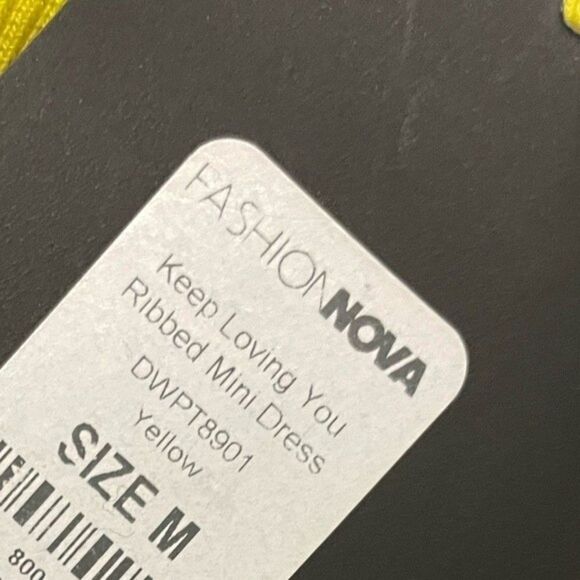 FASHION NOVA Ribbed Neon Bodycon Dress - Picture 11 of 12